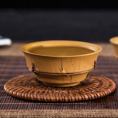 Xuan Diao Kiln Chen Dong Cast on Yixing Purple Sand Tea Tasting Cup Raw Ore Tea Cup Tea Bowl Scented Tea Cup Sand Cup Tea Ceremo