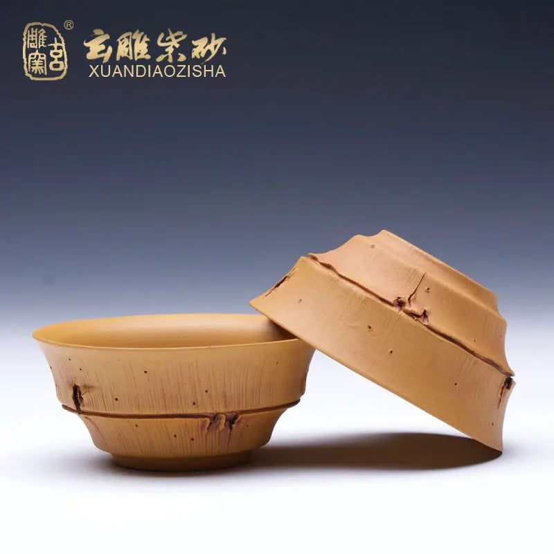 Xuan Diao Kiln Chen Dong Cast on Yixing Purple Sand Tea Tasting Cup Raw Ore Tea Cup Tea Bowl Scented Tea Cup Sand Cup Tea Ceremo