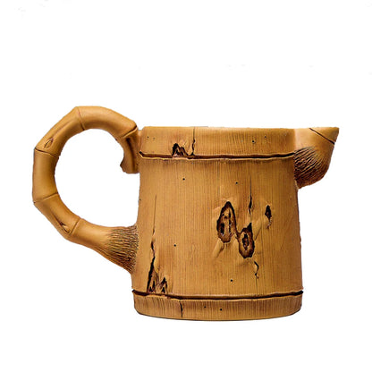 Xuandiao Kiln Yixing Bamboo Segment Household Tea Set Tea Serving Pot Fair Cup Pure Handmade Kung Fu Teapot Set