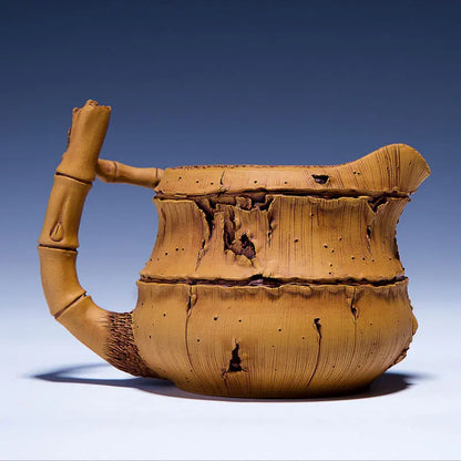 Xuandiao Kiln Yixing Bamboo Segment Household Tea Set Tea Serving Pot Fair Cup Pure Handmade Kung Fu Teapot Set