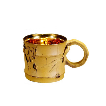Xuandiao Kiln Yixing Gilding Cup Boccaro Cup Pure Handmade Cup with Handle Small Teacup Single Tea Cup Master Cup Bowl