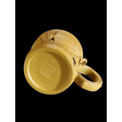 Xuandiao Kiln Yixing Gilding Cup Boccaro Cup Pure Handmade Cup with Handle Small Teacup Single Tea Cup Master Cup Bowl