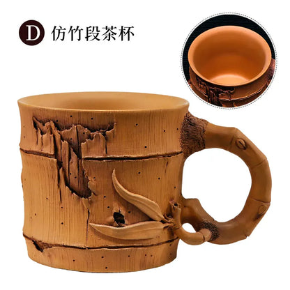 Xuandiao Kiln Yixing Silvering Plated Cup Boccaro Cup Pure Handmade Cup with Handle Small Teacup Single Tea Cup Master Cup Bowl
