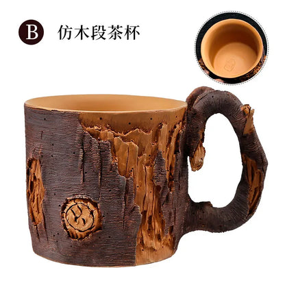Xuandiao Kiln Yixing Silvering Plated Cup Boccaro Cup Pure Handmade Cup with Handle Small Teacup Single Tea Cup Master Cup Bowl