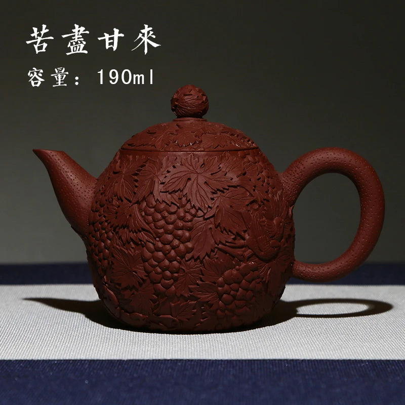 Xuandiao Yixing Famous Teapot Pure Handmade Raw Ore Piano Shushan Teapot Teapot Tea Set Home