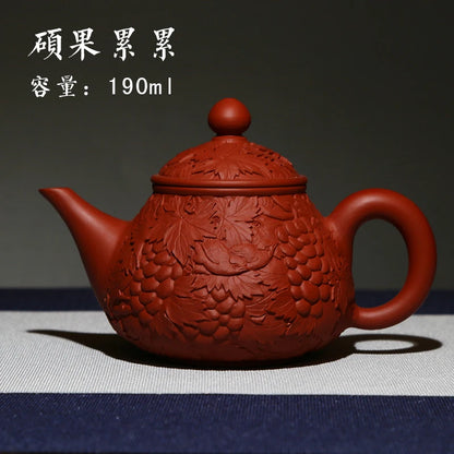 Xuandiao Yixing Famous Teapot Pure Handmade Raw Ore Piano Shushan Teapot Teapot Tea Set Home