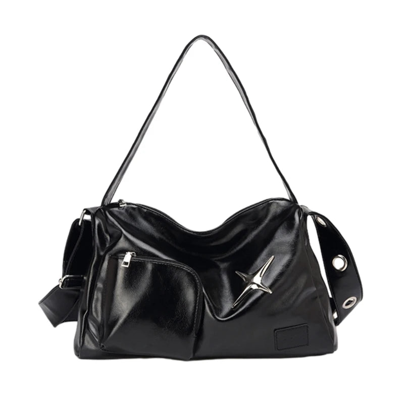 Y2k Shoulder Bag Commute Bag Handbag Casual Shopping Tote Bag for Travel, Work