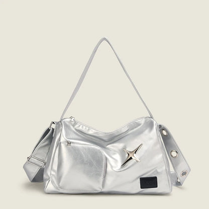 Y2k Shoulder Bag Commute Bag Handbag Casual Shopping Tote Bag for Travel, Work
