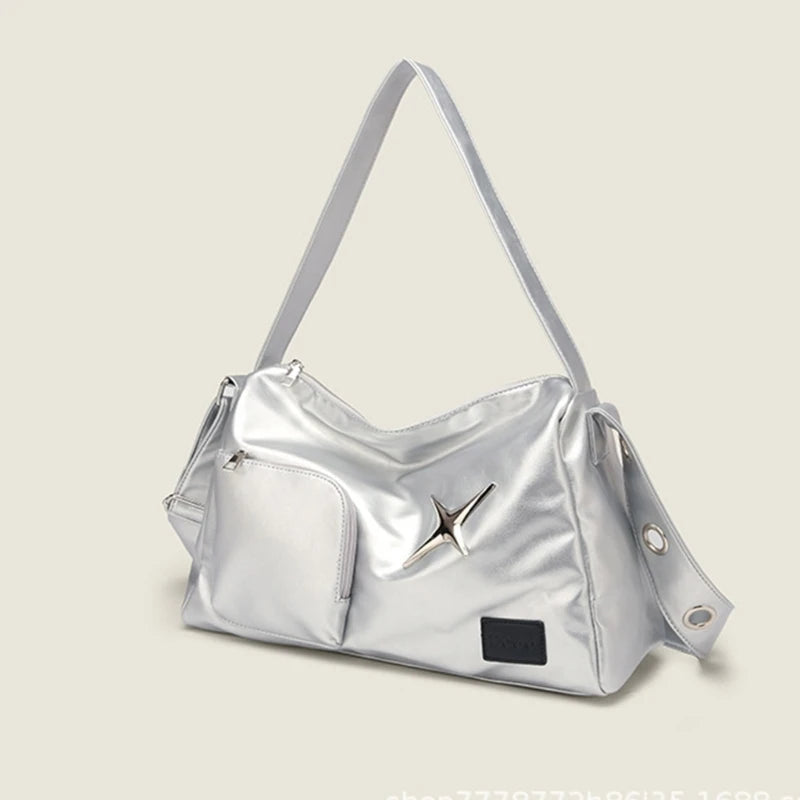 Y2k Shoulder Bag Commute Bag Handbag Casual Shopping Tote Bag for Travel, Work