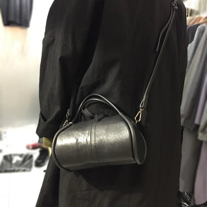 Y2k Vintage Genuine Leather Crossbody Bags for Women Fashion Casual Shoulder Bags 2024 Trend New Zipper Women's Handbags