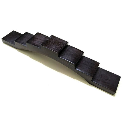 Y5455 - 33 CM Long Wood 7-layer Stand for Snuff Bottles or Netsuke Curios