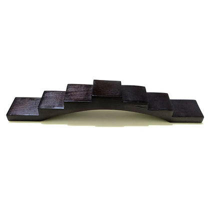 Y5455 - 33 CM Long Wood 7-layer Stand for Snuff Bottles or Netsuke Curios