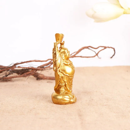 Yangtongji manufacturer wholesales pure copper juyuanbao Buddha Maitreya Buddha Laughing Buddha ornaments and entrusted Yuanbao