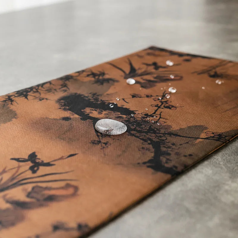 Yarn Tea Mat Red Cloud Yarn Small Tea Seats Chinese Zen Gupu Tea Tray Mat Advanced Table Runner Tablecloth Tea Towel Tea Napkin