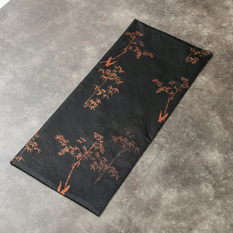 Yarn Tea Mat Red Cloud Yarn Small Tea Seats Chinese Zen Gupu Tea Tray Mat Advanced Table Runner Tablecloth Tea Towel Tea Napkin
