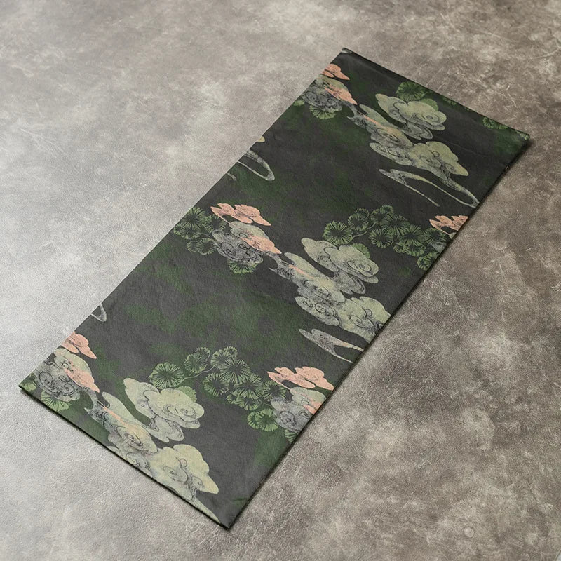 Yarn Tea Mat Red Cloud Yarn Small Tea Seats Chinese Zen Gupu Tea Tray Mat Advanced Table Runner Tablecloth Tea Towel Tea Napkin