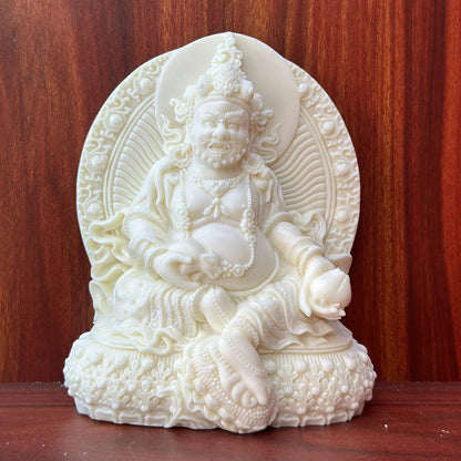 Yellow God of Wealth Characters Statuette Resin Art Sculpture Home Room, Office Feng Shui Idol Free Delivery