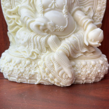 Yellow God of Wealth Characters Statuette Resin Art Sculpture Home Room, Office Feng Shui Idol Free Delivery