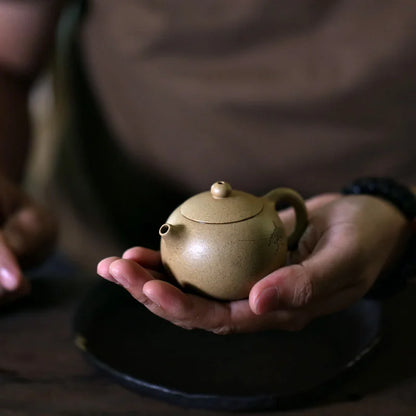 Yishui Yixing purple clay teapot pure handmade Benshan clay tea set tea fighting small Xishi teapot