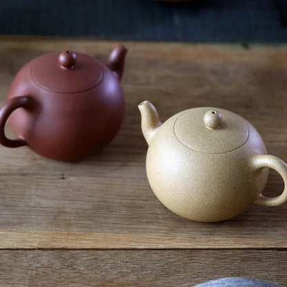 Yishuitang Yixing Zisha raw ore pure handmade famous tea set Teapot Set duanni one bead household 230ml