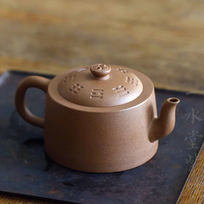Yishuitang Yixing original mine master pure handmade purple clay teapot laoduanni Bagua Jinglan Teapot Set Collection