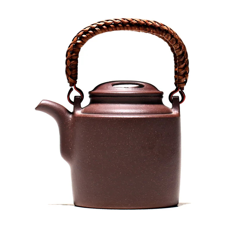 Yishuitang Yixing purple clay teapot household teapot raw ore pure handmade Purple mud cow lid bucket teapot 250ml