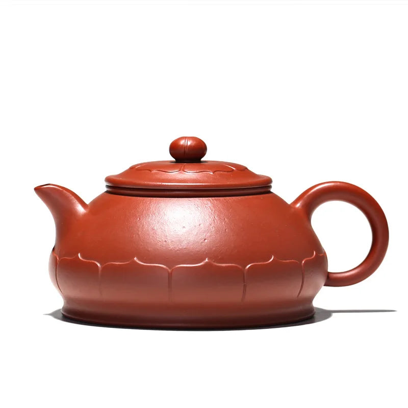 Yishuitang Yixing purple clay teapot tea set original mine handmade small coal kiln vermilion petal teapot 320ml