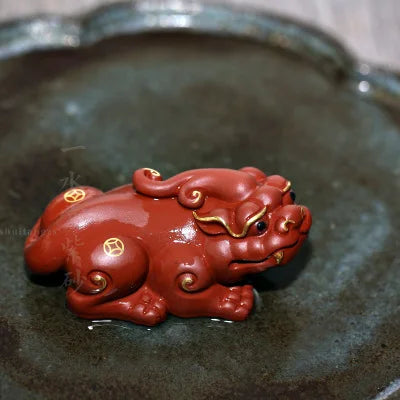 Yishuitang Yixing raw ore purple sand tea sculpture tea playing with tea tray