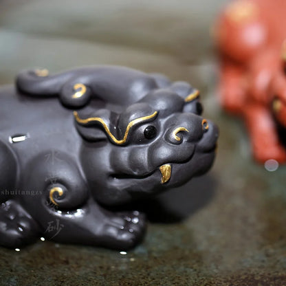 Yishuitang Yixing raw ore purple sand tea sculpture tea playing with tea tray