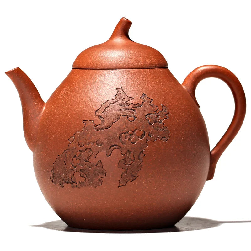 Yishuitang purple clay teapot Yixing famous hand made hongjiangpo clay melon pear teapot 250ml collection