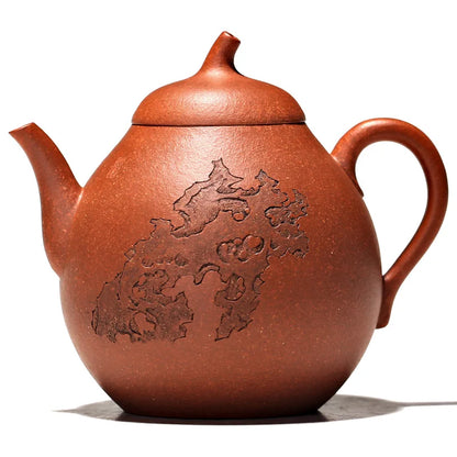 Yishuitang purple clay teapot Yixing famous hand made hongjiangpo clay melon pear teapot 250ml collection
