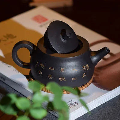 Yixing Authentic Famous Hand-made Purple Clay Teapot Craftsman With Inner Wall Chapter Kung Fu Black Tea Jin Jun Mei Teaware