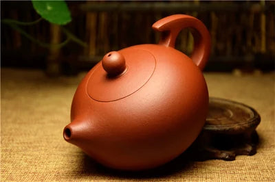 Yixing Authentic Handmade Teapot Clear Cement Mud Pot Feihong Xi Shi Zisha Tea Pot Kung Fu Black Tea Jin Jun Mei Teaware