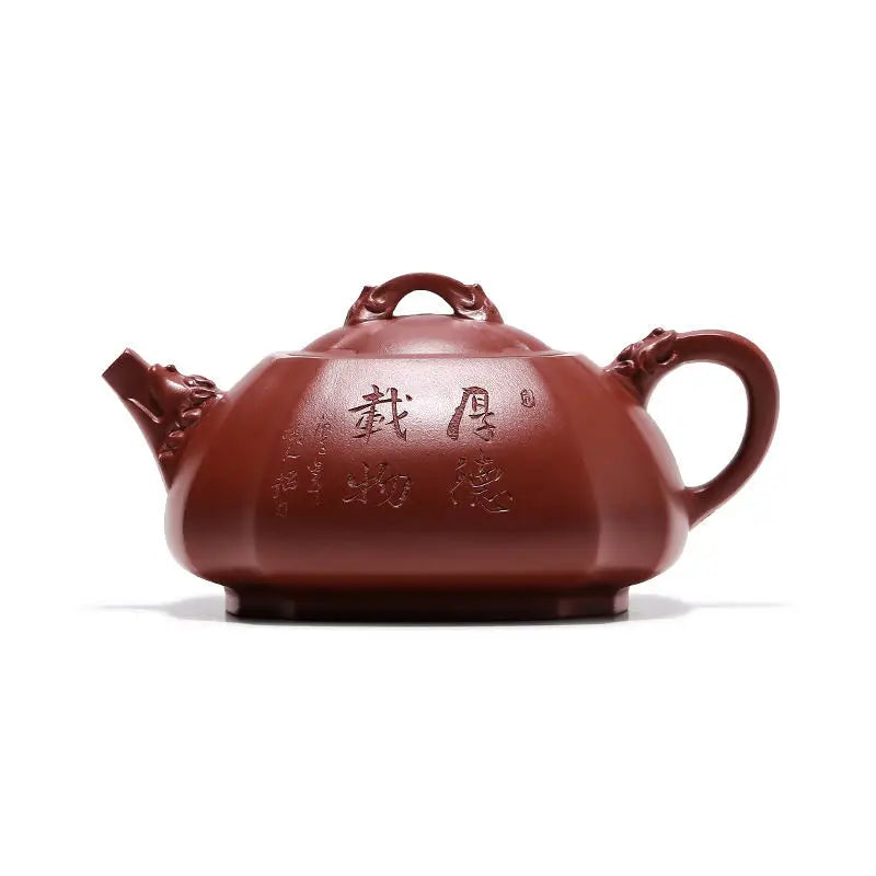 Yixing Authentic Purple Clay Pot, Pure Handmade Raw Ore, Dahongpao Longzun Pot, Household Tea Set, Teapot, Drinkware for Green