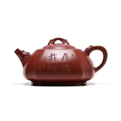 Yixing Authentic Purple Clay Pot, Pure Handmade Raw Ore, Dahongpao Longzun Pot, Household Tea Set, Teapot, Drinkware for Green