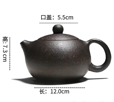 Yixing Black Galaxy Xi Shi Teapots Chinese  Kung Fu Tea Set Handmade Zisha Tea Pot Cup Set Tea Ceremony Gift Bonus 2 Cup
