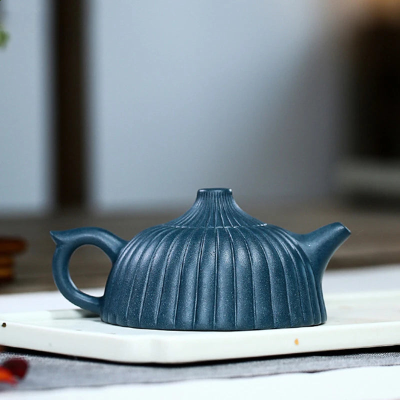 Yixing Boutique Tea pot Purple Clay Teapot beauty kettle Raw ore Azure mud Handmade Teaware Authentic Customized gifts 160ml