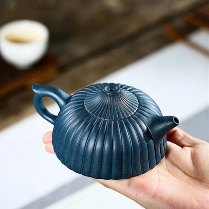 Yixing Boutique Tea pot Purple Clay Teapot beauty kettle Raw ore Azure mud Handmade Teaware Authentic Customized gifts 160ml