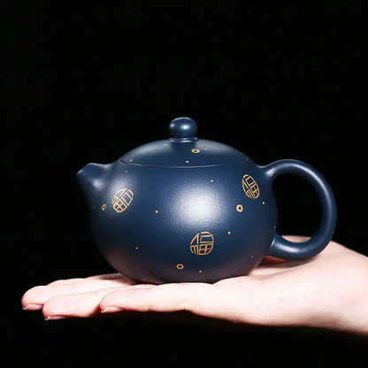 Yixing Boutique tea pot classic purple clay Xishi teapots beauty kettle Handmade Teaware Customized 188 ball hole filter 170ml