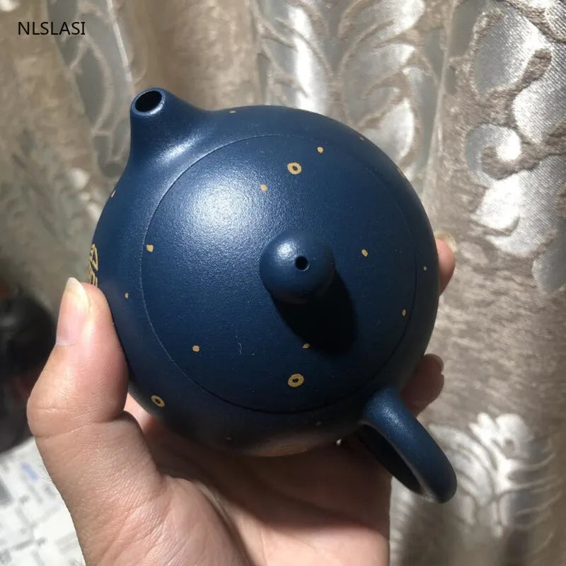 Yixing Boutique tea pot classic purple clay Xishi teapots beauty kettle Handmade Teaware Customized 188 ball hole filter 170ml