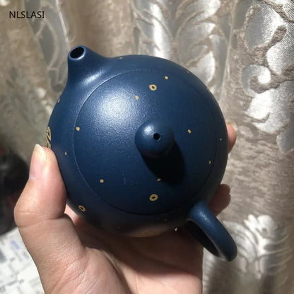 Yixing Boutique tea pot classic purple clay Xishi teapots beauty kettle Handmade Teaware Customized 188 ball hole filter 170ml