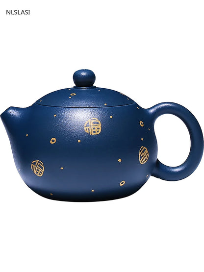 Yixing Boutique tea pot classic purple clay Xishi teapots beauty kettle Handmade Teaware Customized 188 ball hole filter 170ml