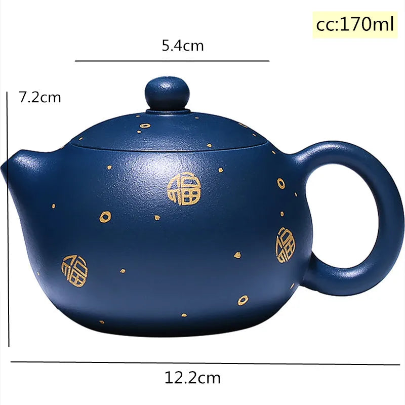 Yixing Boutique tea pot classic purple clay Xishi teapots beauty kettle Handmade Teaware Customized 188 ball hole filter 170ml