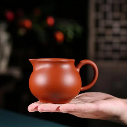 Yixing Classic Purple Clay Fair Cup Handmade Cha Hai Teacup Chinese Tea Set Accessories Drinkware Tea Ceremony Supplies 180ml