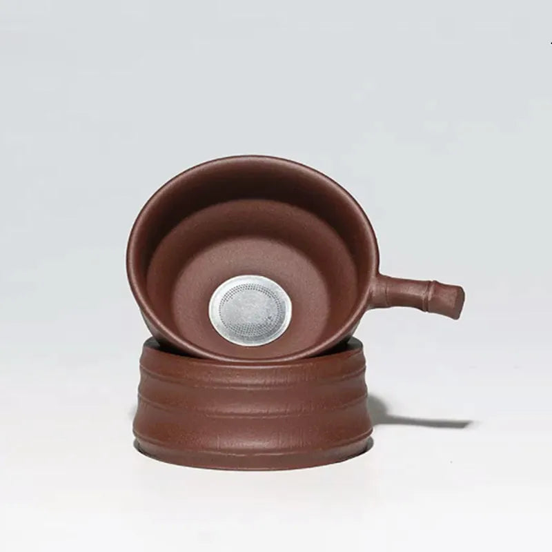 Yixing Classic Purple Clay Fair Cup Handmade Cha Hai Teacup Chinese Tea Set Accessories Drinkware Tea Ceremony Supplies 180ml