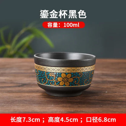 Yixing Clay Teapot, Chinese Style, Retro Teapot, Gilded Household, Simple Japanese Tea Maker, Kungfu Tea Set