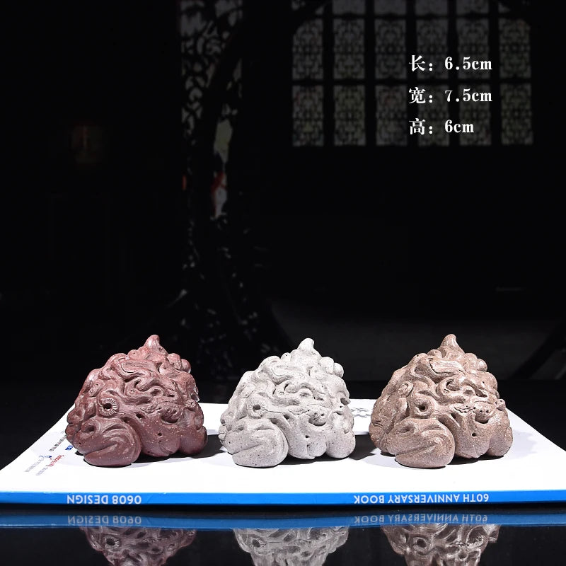 Yixing Fine Yixing Clay Tea Carve Supportable Purple Sand Golden Toad Tea Ornaments Fortune Creative Personality Sculptured Orna