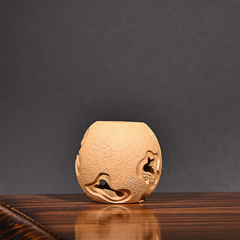 Yixing Fine Zisha Lid Cover Supportable Tea Pot Base Cover Holder Raw Ore Handmade Tea Ceremony Tea Tray Accessories Boutique