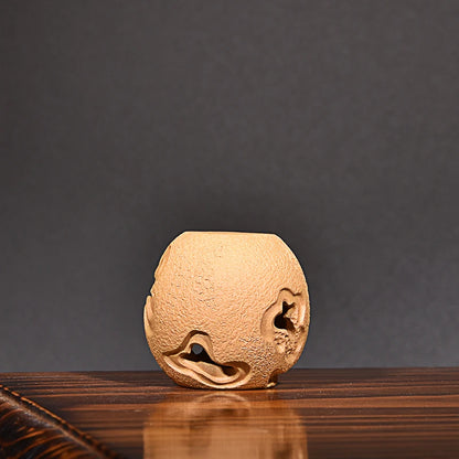 Yixing Fine Zisha Lid Cover Supportable Tea Pot Base Cover Holder Raw Ore Handmade Tea Ceremony Tea Tray Accessories Boutique