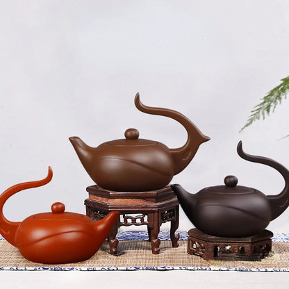 Yixing Genuine Special Teapot Famous Handmade Teapot Tea Set Zhu Mud Modern Art Small Fairy Pot 3 Styles 110ml Tea Pot